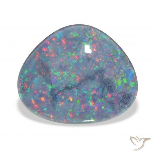 Triplet d'opale Multicolore naturelle Fantaisie, 8.55 ct, Opaque