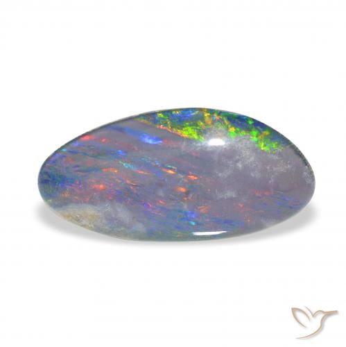 Triplet d'opale Multicolore naturelle Fantaisie, 3.42 ct, Opaque