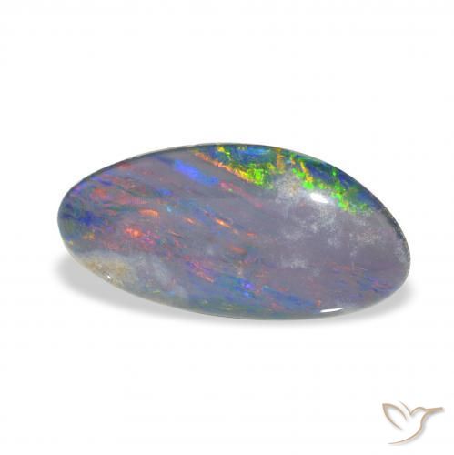 Triplet d'opale Multicolore naturelle Fantaisie, 3.42 ct, Opaque