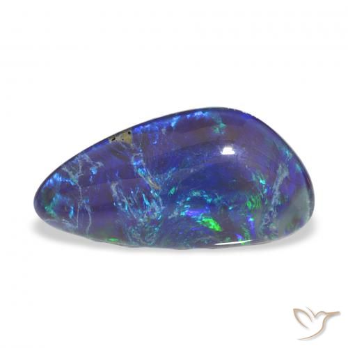 Triplet d'opale Multicolore naturelle Fantaisie, 4.18 ct, Opaque