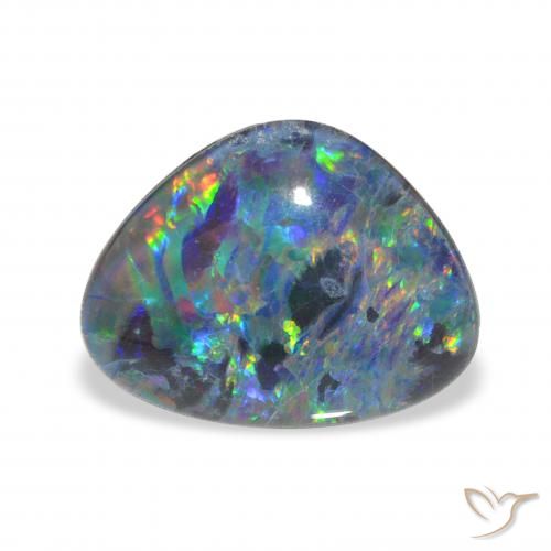 Triplet d'opale Multicolore naturelle Fantaisie, 3.92 ct, Opaque