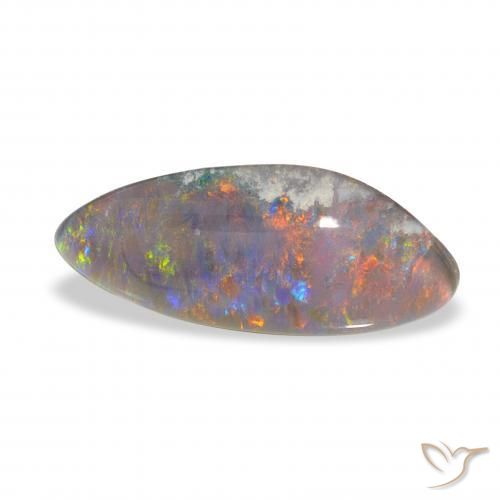 Triplet d'opale Multicolore naturelle Fantaisie, 2.41 ct, Opaque