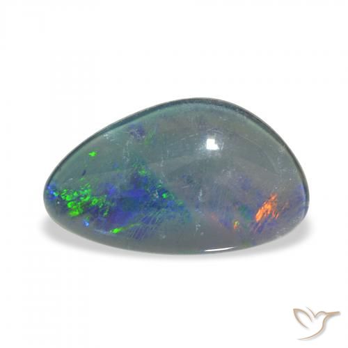 Triplet d'opale Multicolore naturelle Fantaisie, 3.69 ct, Opaque