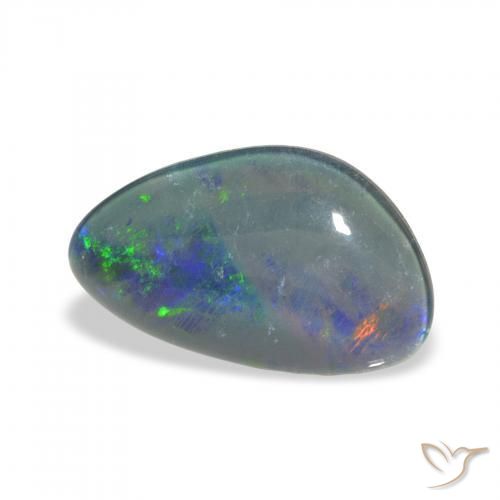 Triplet d'opale Multicolore naturelle Fantaisie, 3.69 ct, Opaque