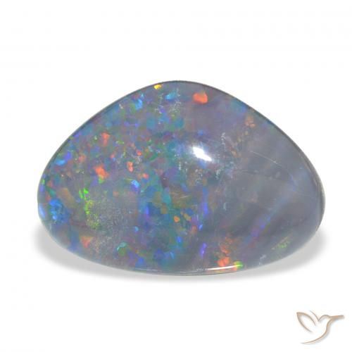 Triplet d'opale Multicolore naturelle Fantaisie, 7.13 ct, Opaque