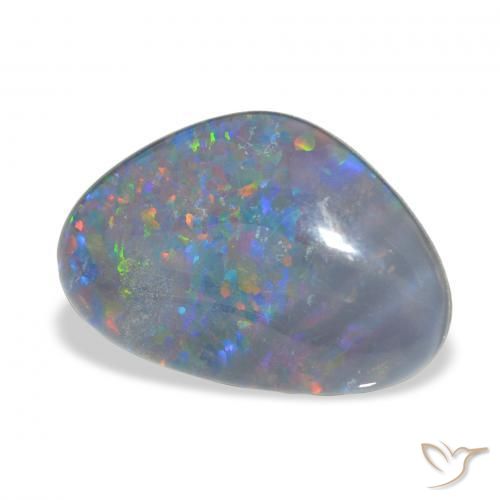 Triplet d'opale Multicolore naturelle Fantaisie, 7.13 ct, Opaque