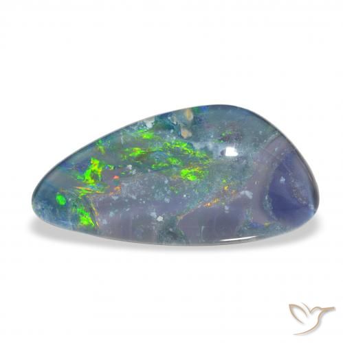 Triplet d'opale Multicolore naturelle Fantaisie, 4.26 ct, Opaque