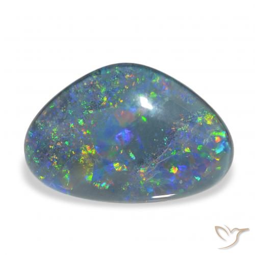 Triplet d'opale Multicolore naturelle Fantaisie, 7.15 ct, Opaque
