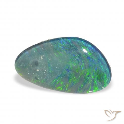 Triplet d'opale Multicolore naturelle Fantaisie, 3.35 ct, Opaque