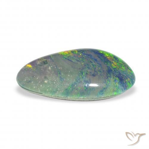 Triplet d'opale Multicolore naturelle Fantaisie, 3.35 ct, Opaque