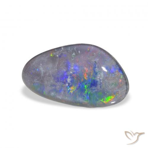 Triplet d'opale Multicolore naturelle Fantaisie, 3.11 ct, Opaque