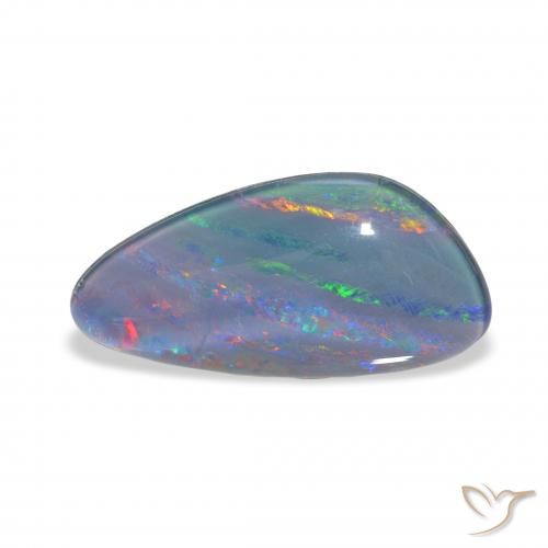 Triplet d'opale Multicolore naturelle Fantaisie, 4.33 ct, Opaque