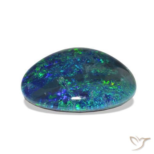 Triplet d'opale Multicolore naturelle Fantaisie, 8.36 ct, Opaque