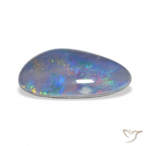 Triplet d'opale Multicolore naturelle Fantaisie, 7.82 ct, Opaque
