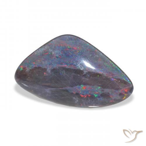 Triplet d'opale Multicolore naturelle Fantaisie, 10.79 ct, Opaque