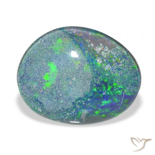 Triplet d'opale Multicolore naturelle Fantaisie, 9.72 ct, Opaque