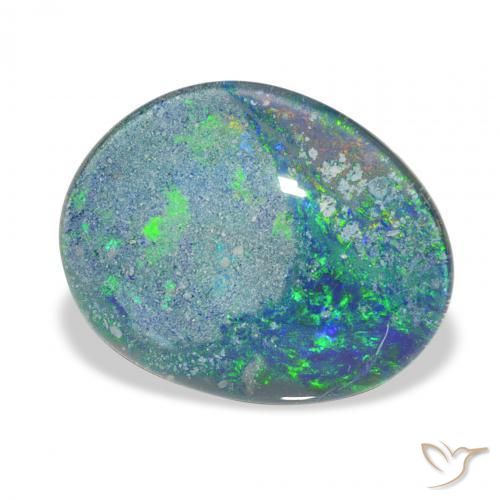 Triplet d'opale Multicolore naturelle Fantaisie, 9.72 ct, Opaque