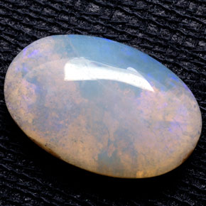 Opale multicolore naturelle transparent, 4,49 ct, transparent / translucide
