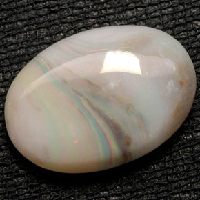 Opale multicolore naturelle transparent, 6,06 ct, transparent / translucide