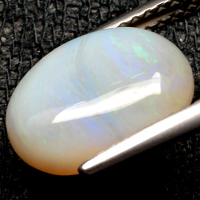 Opale multicolore naturelle transparent, 2,76 ct, transparent / translucide