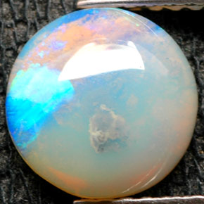 Opale multicolore naturelle transparent, 1,11 ct, transparent / translucide