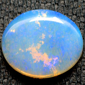 Opale multicolore naturelle transparent, 1,54 ct, transparent / translucide