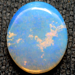 Opale multicolore naturelle transparent, 1,54 ct, transparent / translucide