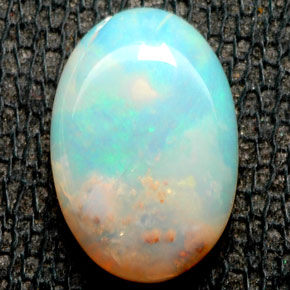 Opale multicolore naturelle transparent, 1,68 ct, transparent / translucide