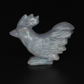 Opale multicolore naturelle forme fantaisie, 10,28 ct, opaque