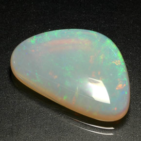 Opale multicolore naturelle transparent, 9,05 ct, transparent / translucide