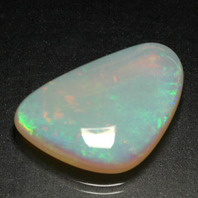 Opale multicolore naturelle transparent, 9,05 ct, transparent / translucide