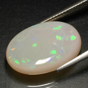 Opale multicolore naturelle transparent, 10,36 ct, transparent / translucide