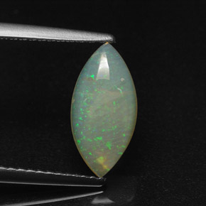 Opale multicolore naturelle marquise, 1,31 ct, transparent