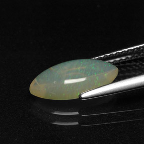 Opale multicolore naturelle marquise, 1,31 ct, transparent