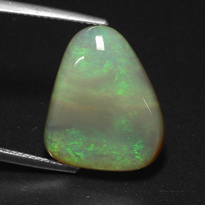 Opale multicolore naturelle transparent, 10,15 ct, transparent / translucide