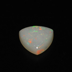 Opale multicolore naturelle transparent, 0,75 ct, transparent / translucide