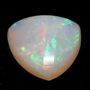 Opale multicolore naturelle transparent, 0,68 ct, transparent / translucide