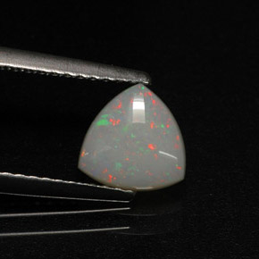 Opale multicolore naturelle transparent, 0,58 ct, transparent / translucide