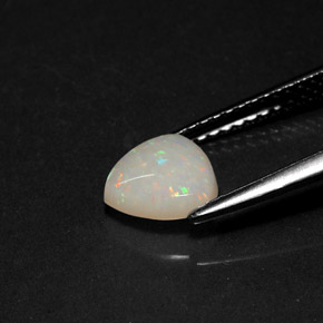 Opale multicolore naturelle transparent, 0,70 ct, transparent / translucide