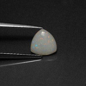 Opale multicolore naturelle transparent, 0,46 ct, transparent / translucide