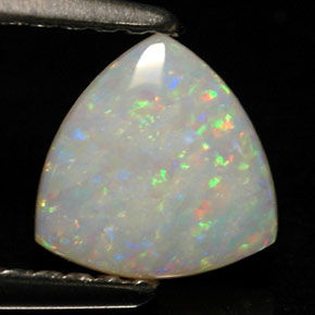 Opale multicolore naturelle transparent, 0,49 ct, transparent / translucide