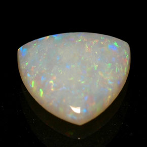 Opale multicolore naturelle transparent, 0,49 ct, transparent / translucide