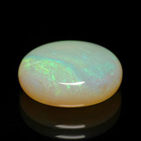 Opale multicolore naturelle transparent, 5,47 ct, transparent / translucide