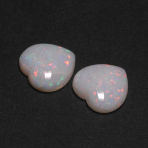 Achetez naturel ct multicolore opale gems, forme de coeur, en provenance australie chez gemselect. en stock, livraison internationale!