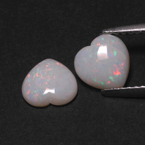 Achetez naturel ct multicolore opale gems, forme de coeur, en provenance australie chez gemselect. en stock, livraison internationale!