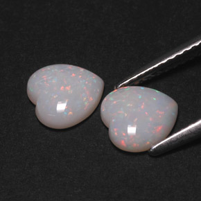 Achetez naturel ct multicolore opale gems, forme de coeur, en provenance australie chez gemselect. en stock, livraison internationale!