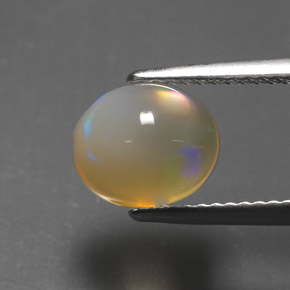 Opale multicolore naturelle transparent, 2,07 ct, transparent / translucide