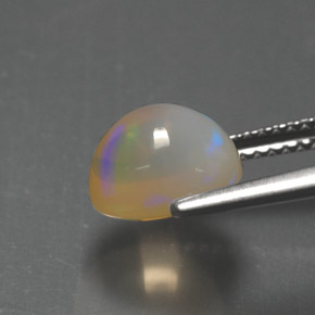 Opale multicolore naturelle transparent, 2,07 ct, transparent / translucide