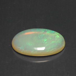 Opale multicolore naturelle transparent, 5,49 ct, transparent / translucide