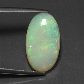 Opale multicolore naturelle transparent, 5,49 ct, transparent / translucide